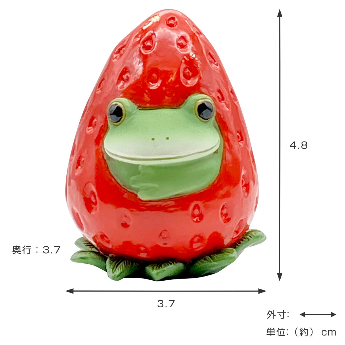 コポー いちごの中からカエル カエル 置物 – ハウジー