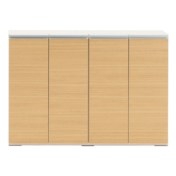 カウンター下収納薄型ローキャビネット日本製約幅120cm