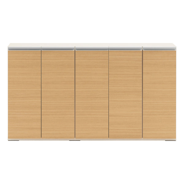 カウンター下収納薄型ローキャビネット日本製約幅151cm