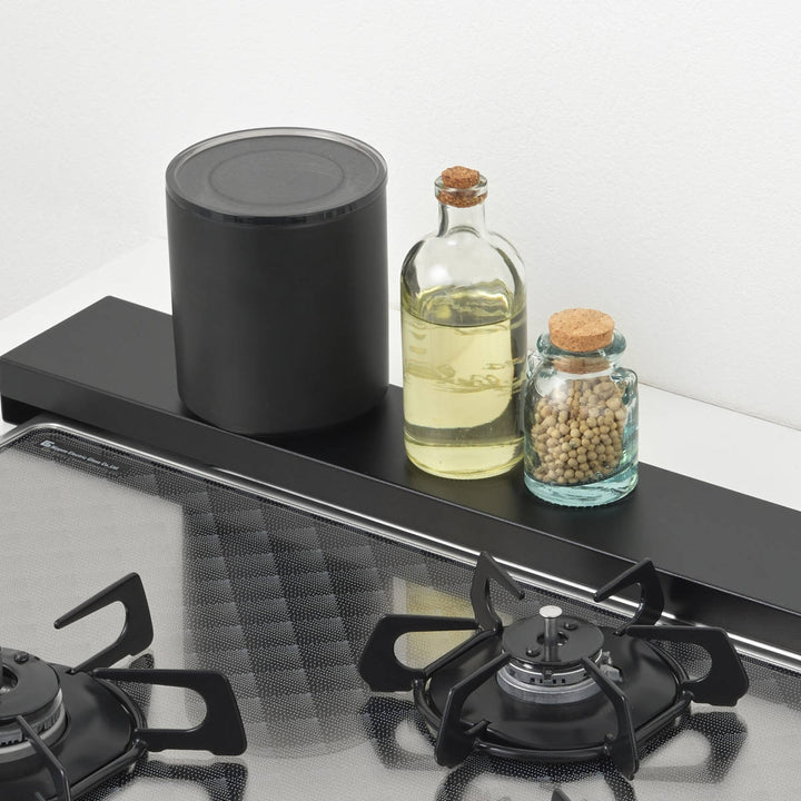 排気口カバーすっきりフィットする排気口カバー幅75cm用クラシックブラックHi!