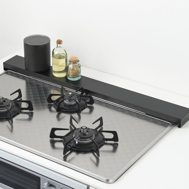 排気口カバーすっきりフィットする排気口カバー幅75cm用クラシックブラックHi!