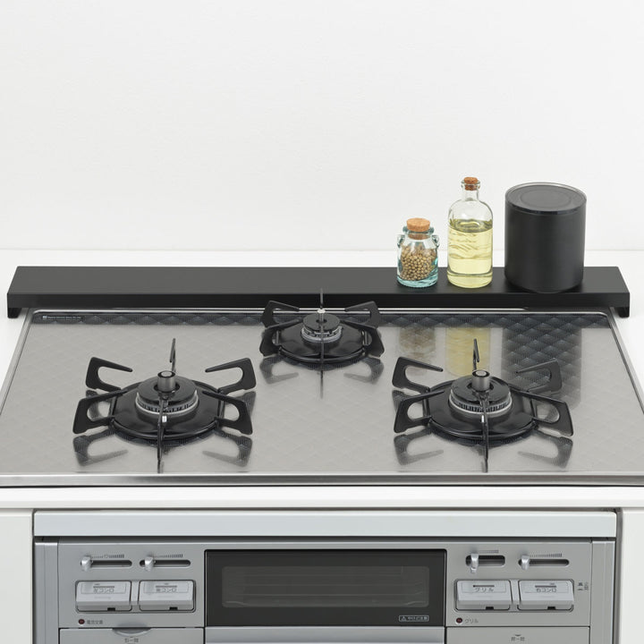 排気口カバーすっきりフィットする排気口カバー幅75cm用クラシックブラックHi!