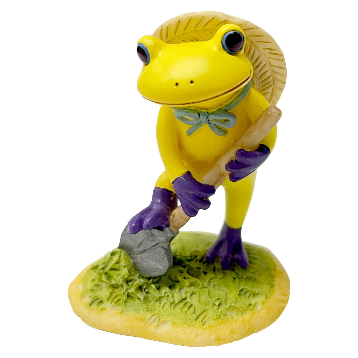 コポー 穴掘りする毒カエルイエロー カエル 置物 – ハウジー