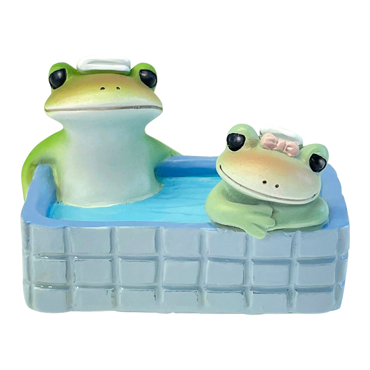 コポー 水風呂カップル カエル 置物 – ハウジー