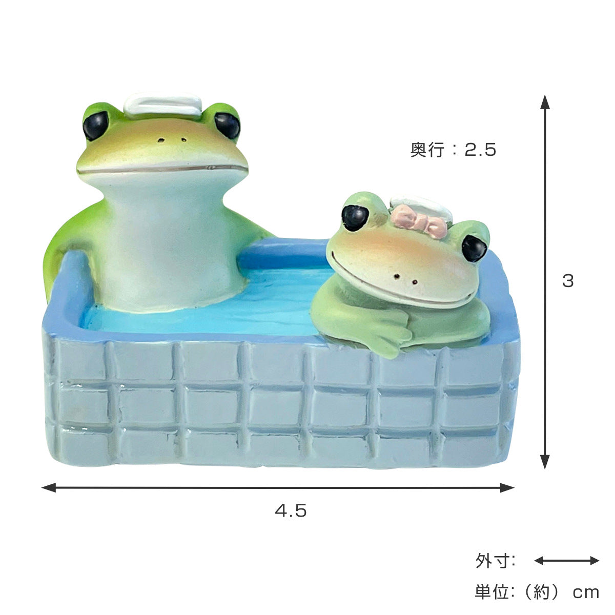 コポーカエル　ペア（カップル）１５点のミニチュア コポー 水風呂カップル カエル 置物 – ハウジー