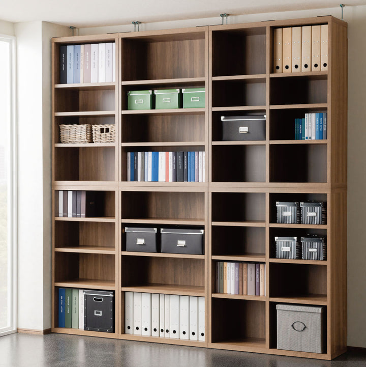 木製ラック4段組合せ家具リビングシェルフ日本製約幅74cm