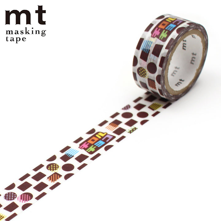 マスキングテープmt駄菓子チロルチョコパターン15mm×3m