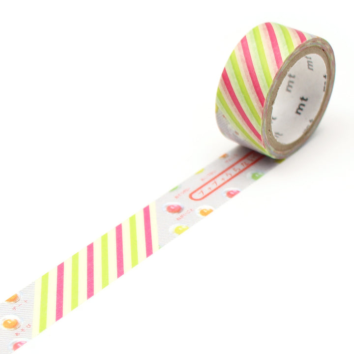 マスキングテープmt駄菓子プチプチ占いストラップ15mm×3m