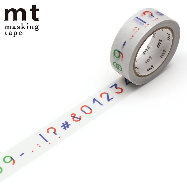 マスキングテープmtPAPIERTIGRELesnumeros15mm×7m