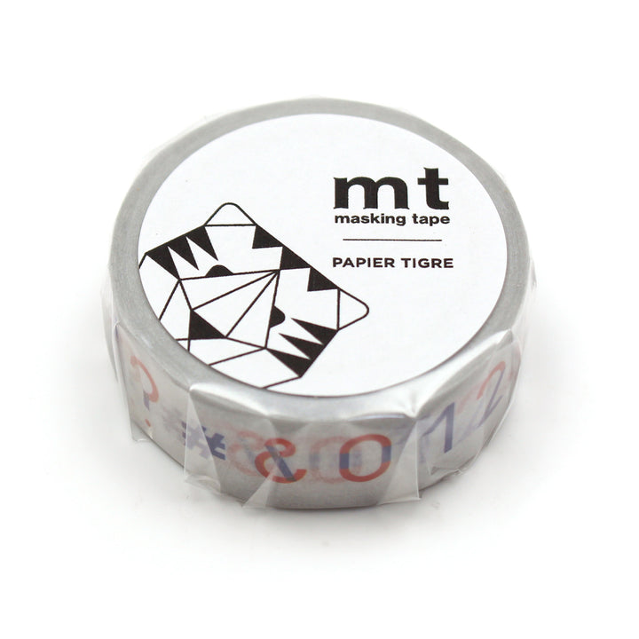 マスキングテープmtPAPIERTIGRELesnumeros15mm×7m