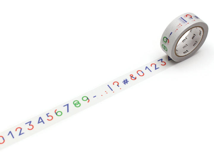 マスキングテープmtPAPIERTIGRELesnumeros15mm×7m