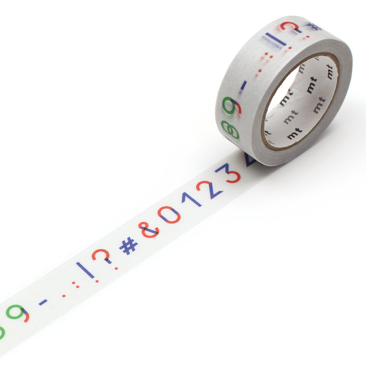 マスキングテープmtPAPIERTIGRELesnumeros15mm×7m