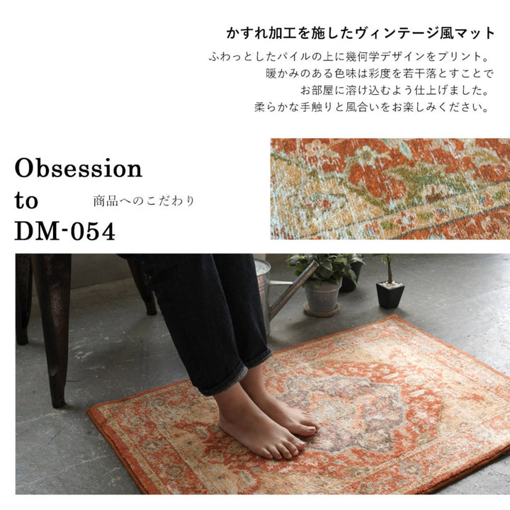 玄関マット50x70cm屋内ヴィンテージ風