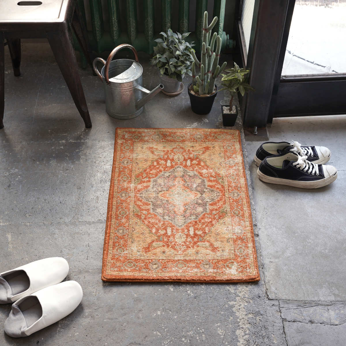 ヴィンテージ  バスマット 玄関マット 60x90cm 屋内 ヴィンテージ風 – ハウジー