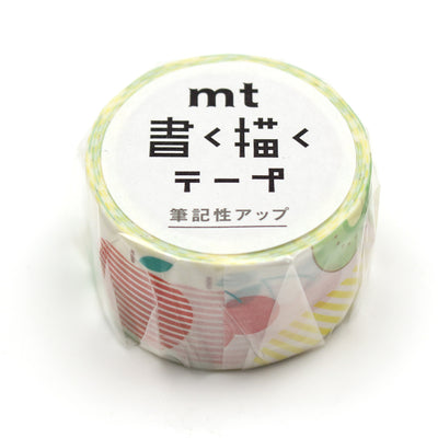 書く描くテープ マスキングテープ 季節のフルーツ 25mm×7m mt