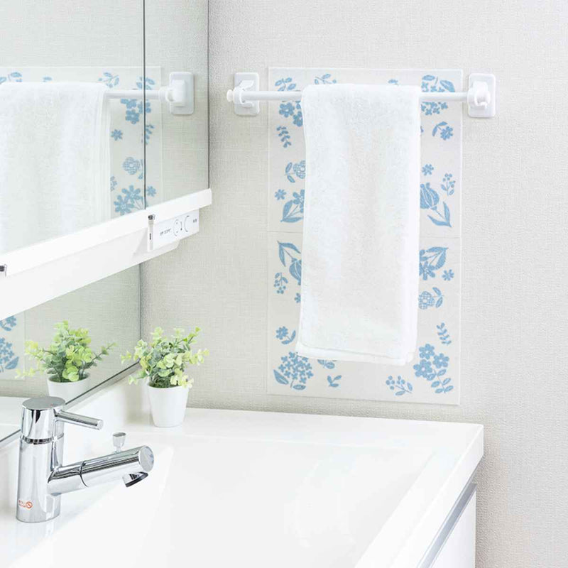 洗面壁面水はね防止吸着洗面所の汚れ・黒ずみ防止シート壁用2枚入