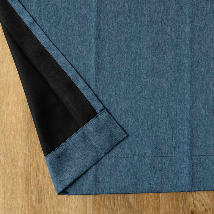 カーテン2級遮光形状記憶カーテン幅100cm×丈105～200cm（2枚組）・幅150×丈178cm（1枚）・幅200×丈178cm（1枚）ネイビー