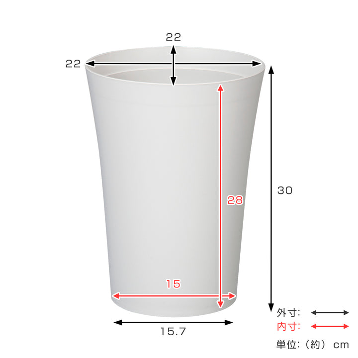 ゴミ箱7.3L環境にやさしいくずいれ丸型