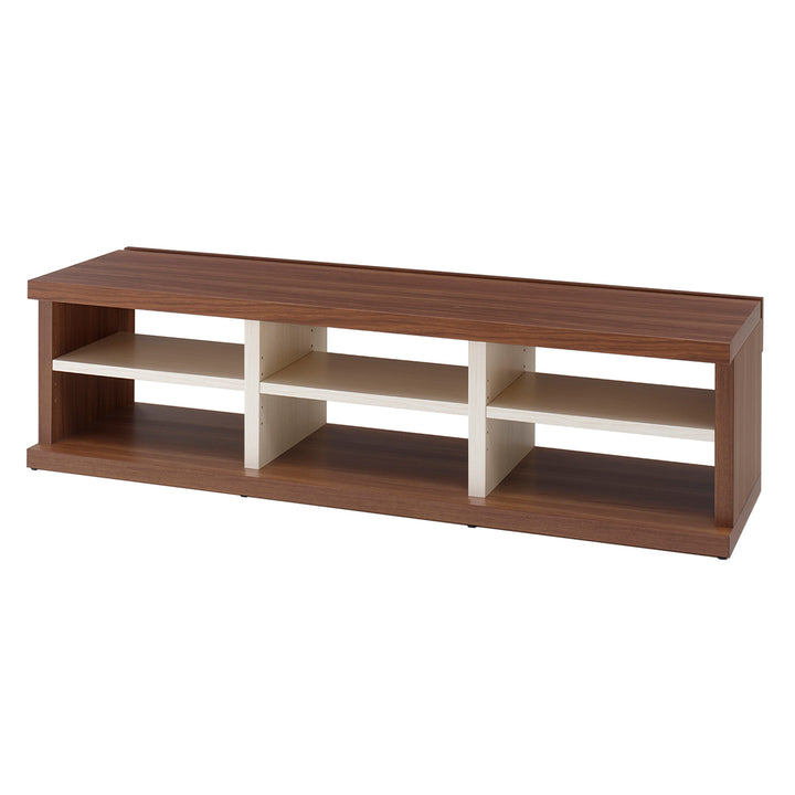 テレビ台ローボード木目調オープンタイプLV幅145cm
