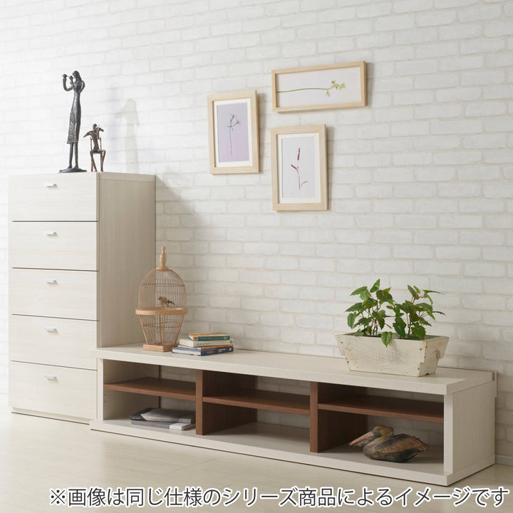 テレビ台ローボード木目調オープンタイプLV幅145cm