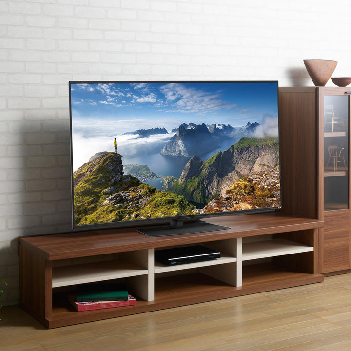 テレビ台ローボード木目調オープンタイプLV約幅170cm