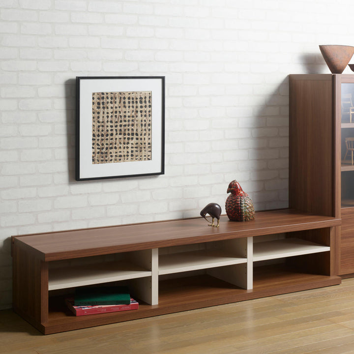 テレビ台ローボード木目調オープンタイプLV約幅170cm