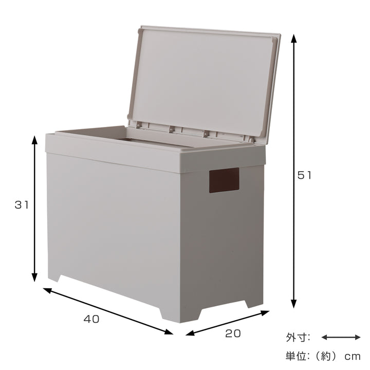 ゴミ箱20Lシンプルダストボックスワイドオープン