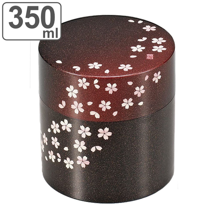 茶筒350ml茜桜赤HAKOYA