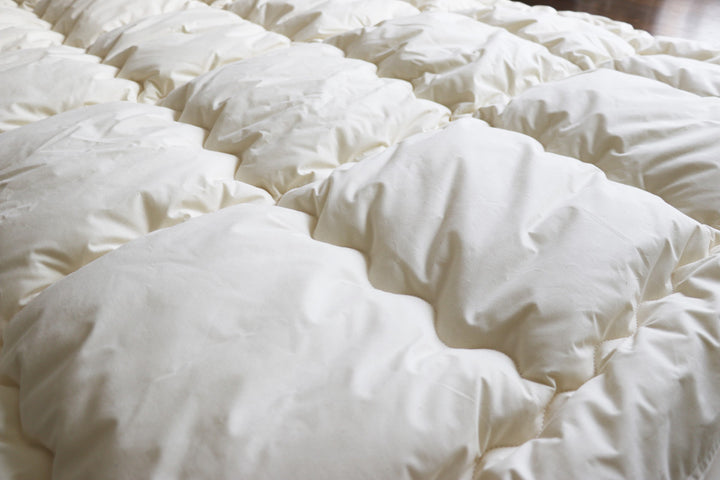 掛け布団シングルオーガニック綿生地混麻150×210cm日本製