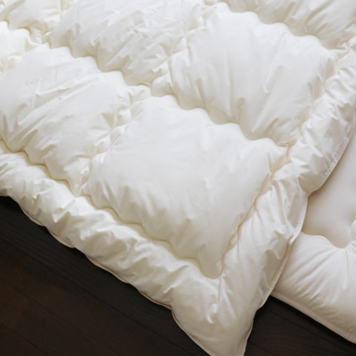 掛け布団シングルオーガニック綿生地混麻150×210cm日本製