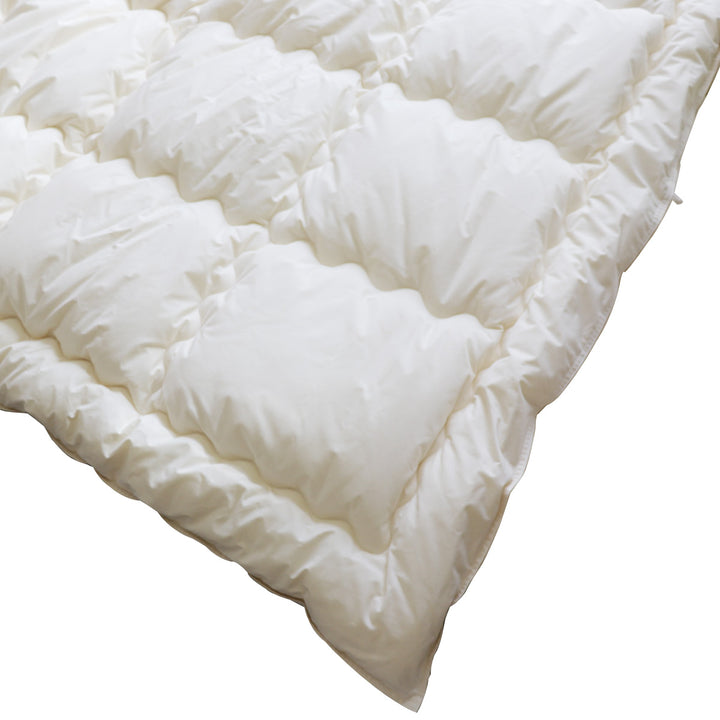 掛け布団シングルオーガニック綿生地混麻150×210cm日本製