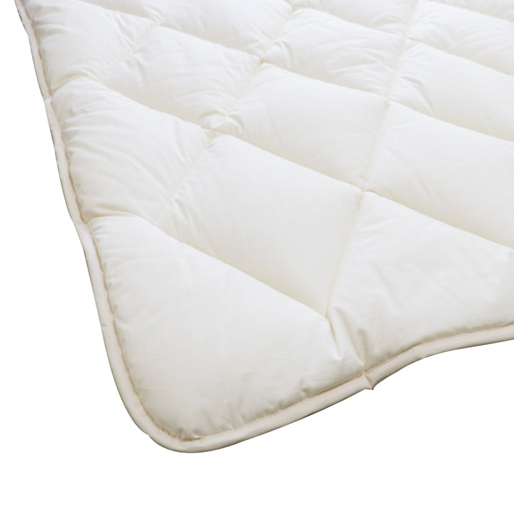 敷パッドシングルオーガニック綿生地混麻100×205cm日本製