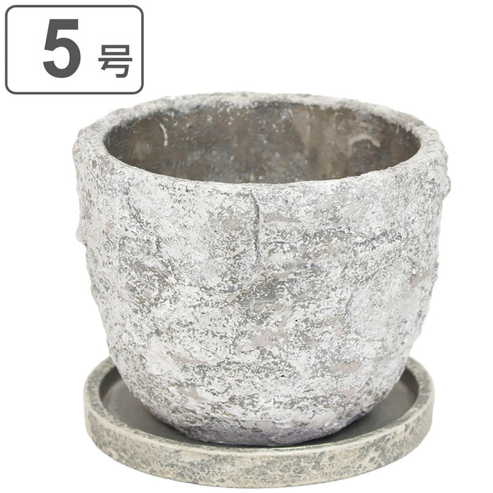 植木鉢ラギッドストーンポットL5号