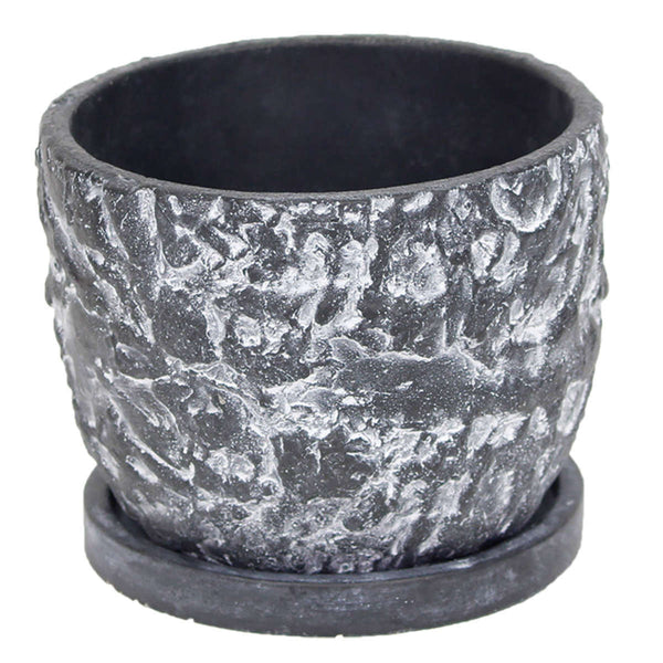 植木鉢ブラックストーンポットM4号