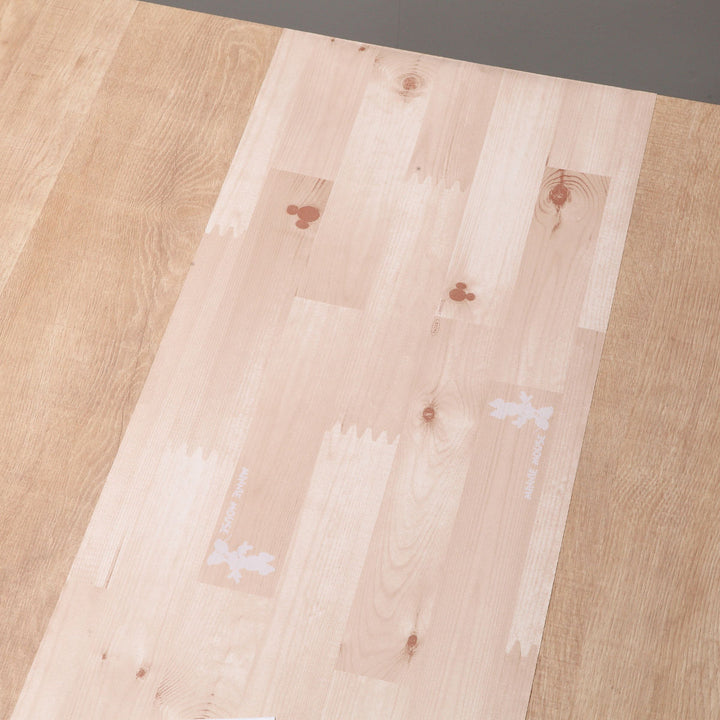 テーブルデコレーション30cm×150cmテーブルクロスウッドミッキーミニー木目調撥水加工ビニール日本製