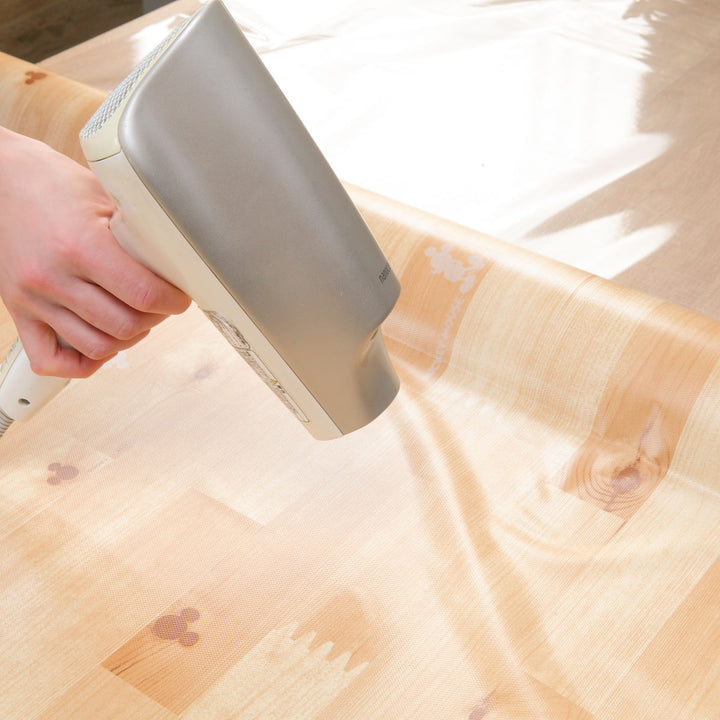 テーブルデコレーション90cm×150cmテーブルクロスウッドミッキーミニー木目調撥水加工ビニール日本製