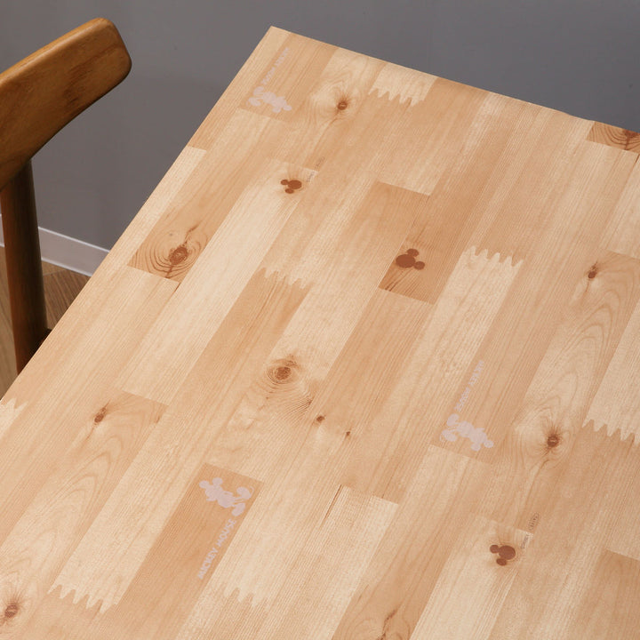 テーブルデコレーション90cm×150cmテーブルクロスウッドミッキーミニー木目調撥水加工ビニール日本製