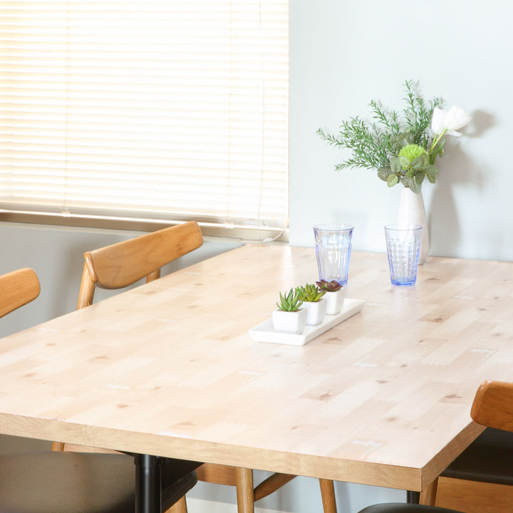 テーブルデコレーション90cm×150cmテーブルクロスウッドミッキーミニー木目調撥水加工ビニール日本製