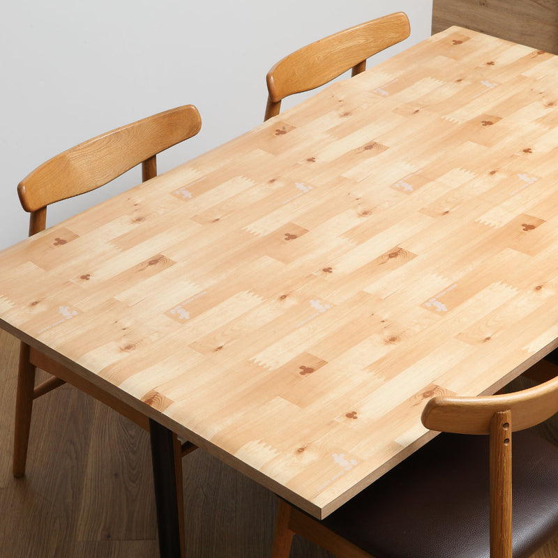 テーブルデコレーション90cm×150cmテーブルクロスウッドミッキーミニー木目調撥水加工ビニール日本製