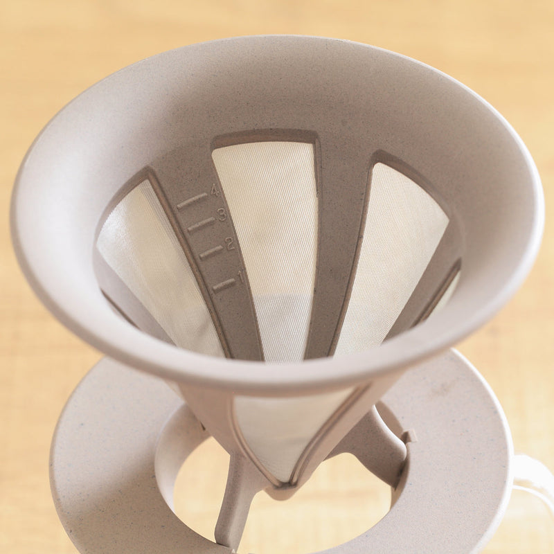 ドリッパー1～4杯用BATONバトンコーヒー粉プラスチック