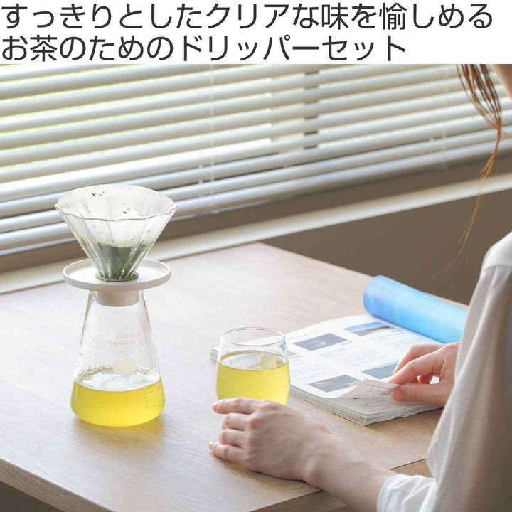 ドリッパー500ml1～4杯用茶茶ドリッパーブーケ耐熱ガラス