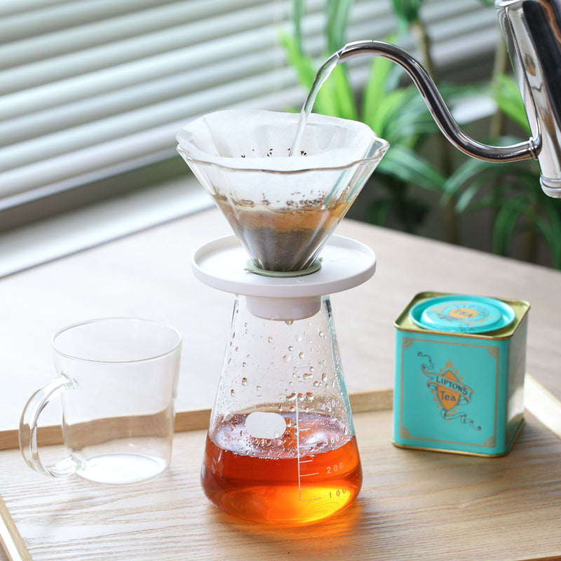 ドリッパー500ml1～4杯用茶茶ドリッパーブーケ耐熱ガラス