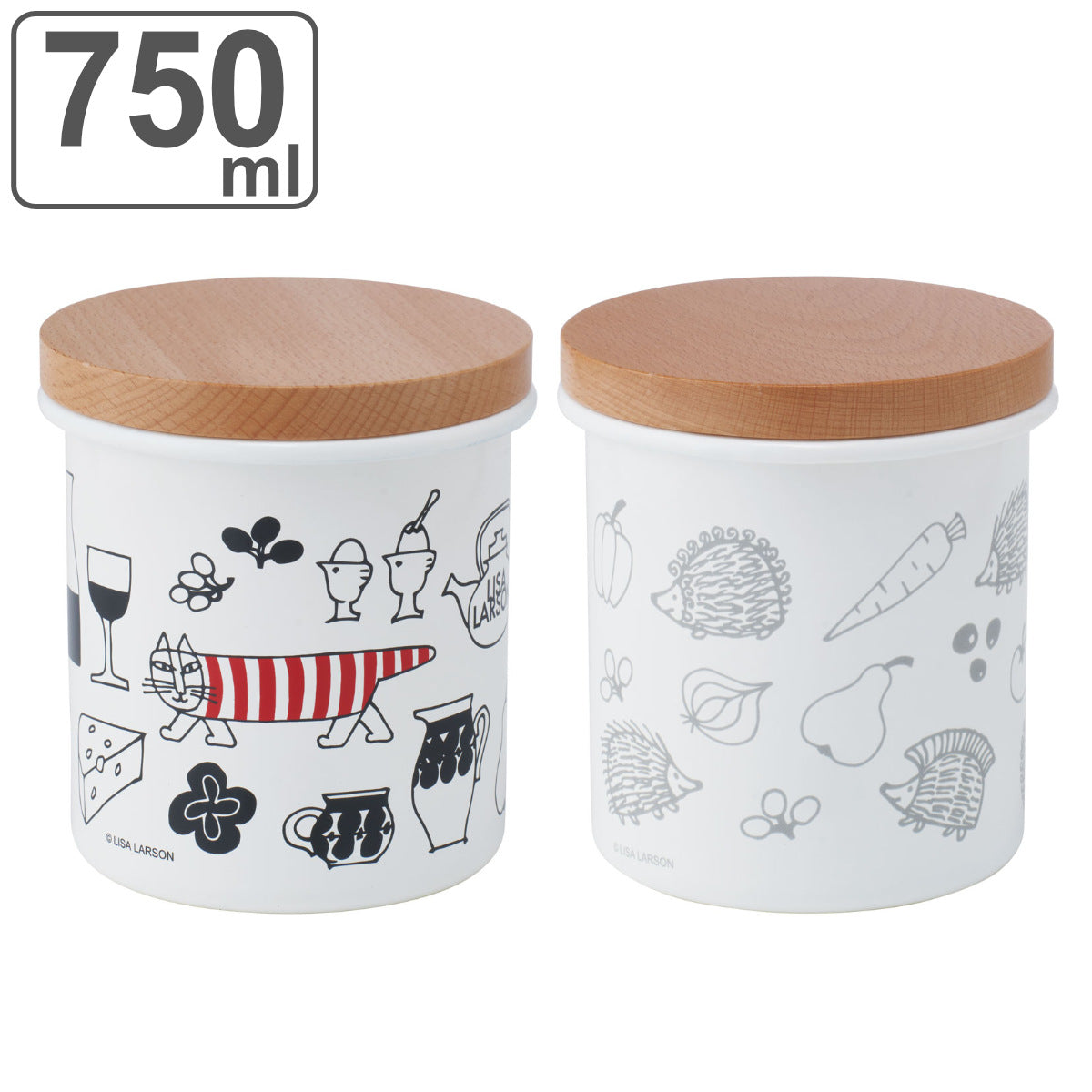 保存容器 ホーローキャニスター木蓋 750ml – ハウジー