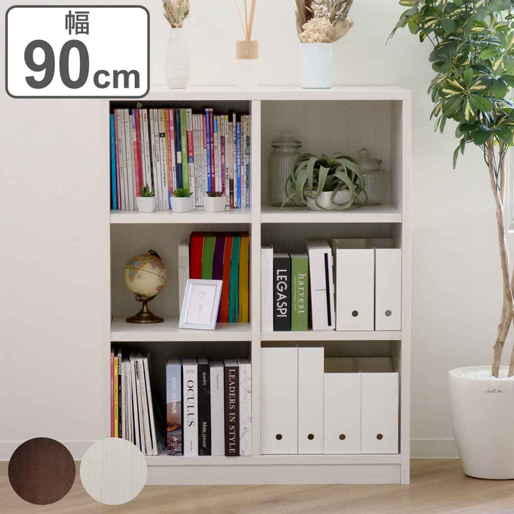 本棚コミックラック5段2列前後棚板幅90cm