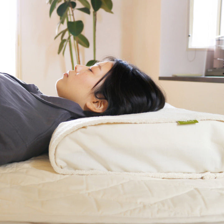 枕35×65cm洗える中材カバー付オーガニック日本製サポート
