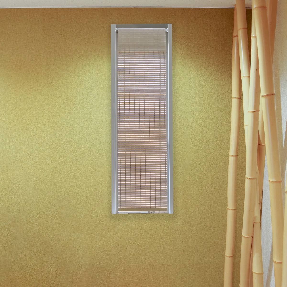 すだれ 小窓用すだれシェード 25×130cm PVC製 防炎 – ハウジー