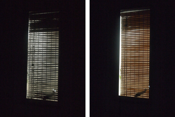 シェード小窓用すだれシェードPVC製突っ張り棒付き25×130cm