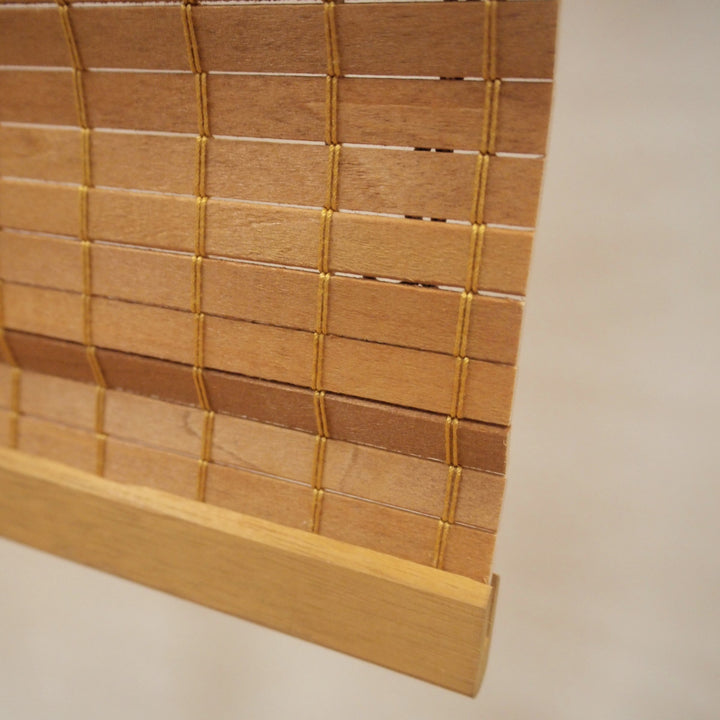 シェード天然木小窓用すだれシェード突っ張り棒付き25×90cm