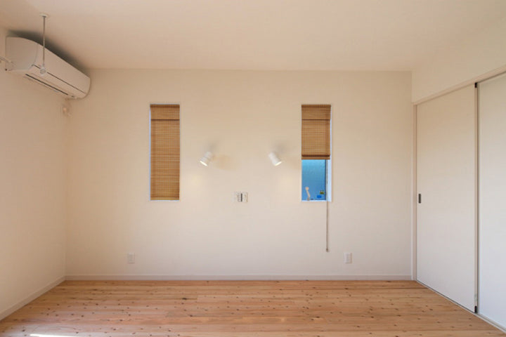 シェード天然木小窓用すだれシェード突っ張り棒付き25×90cm