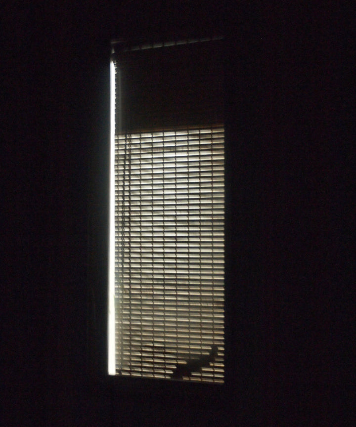 シェード天然木小窓用すだれシェード突っ張り棒付き35×110cm